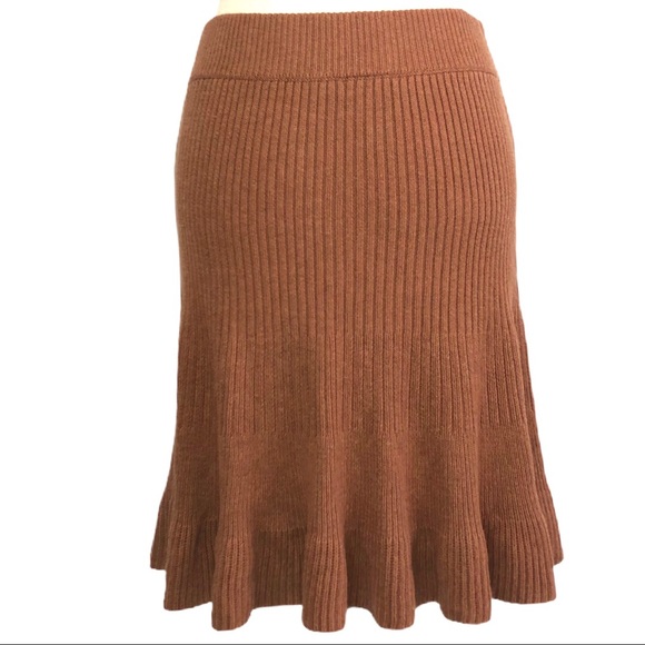 Free People Solid Gold Knit Skirt - Picture 7 of 9